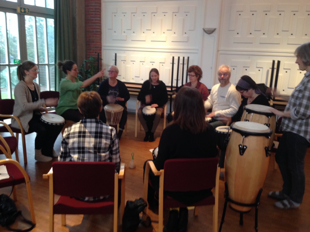 Rytmikworkshop med kyrkomusiker i Kristianstad våren 2015.